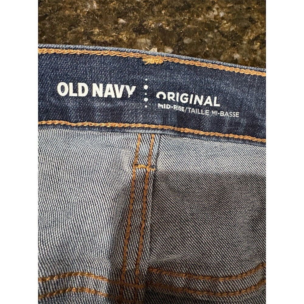 Old Navy Jeans Womens Size 20 Medium Wash Blue Straight Leg Mid Rise 42x29 - Picture 7 of 8